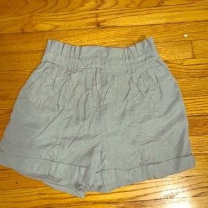 Foley + Corinna Beige High Waisted Shorts